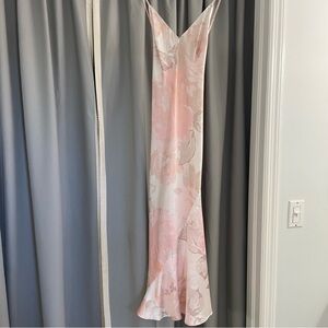 VICTORIA’S SECRET Pink Floral Maxi Slip Dress Small